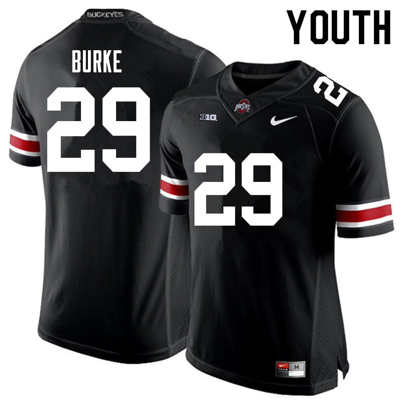 Youth #29 Denzel Burke Ohio State Buckeyes College Football Jerseys Sale-Black